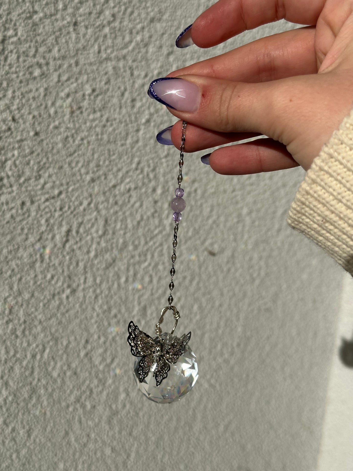 Lavender small Butterfly Suncatcher
