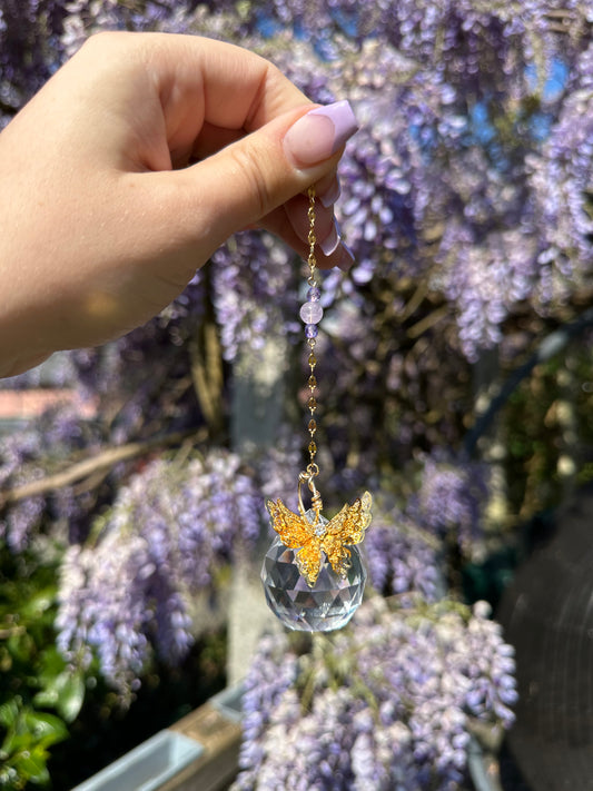 Lavender small Butterfly Suncatcher
