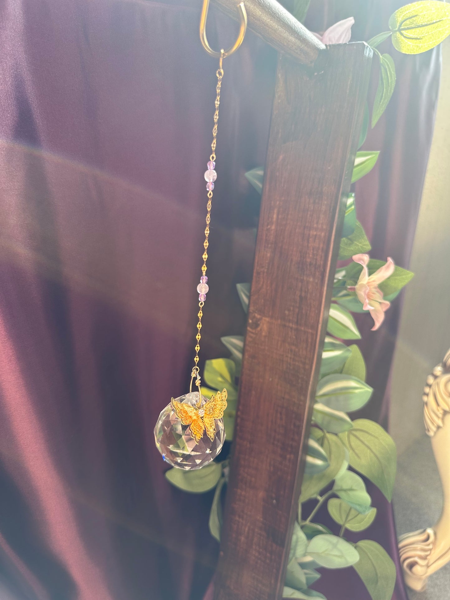 Purple Butterfly Suncatcher