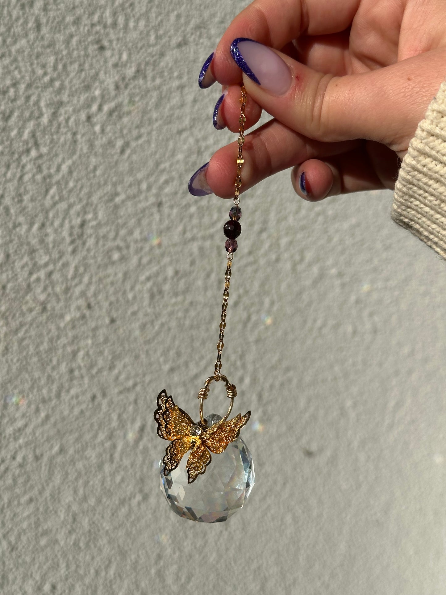 Ruby small Butterfly Suncatcher